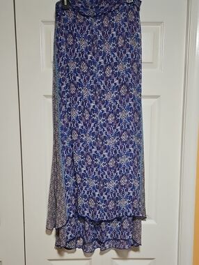 Gypsy 05 Blue Paisley Maxi Skirt